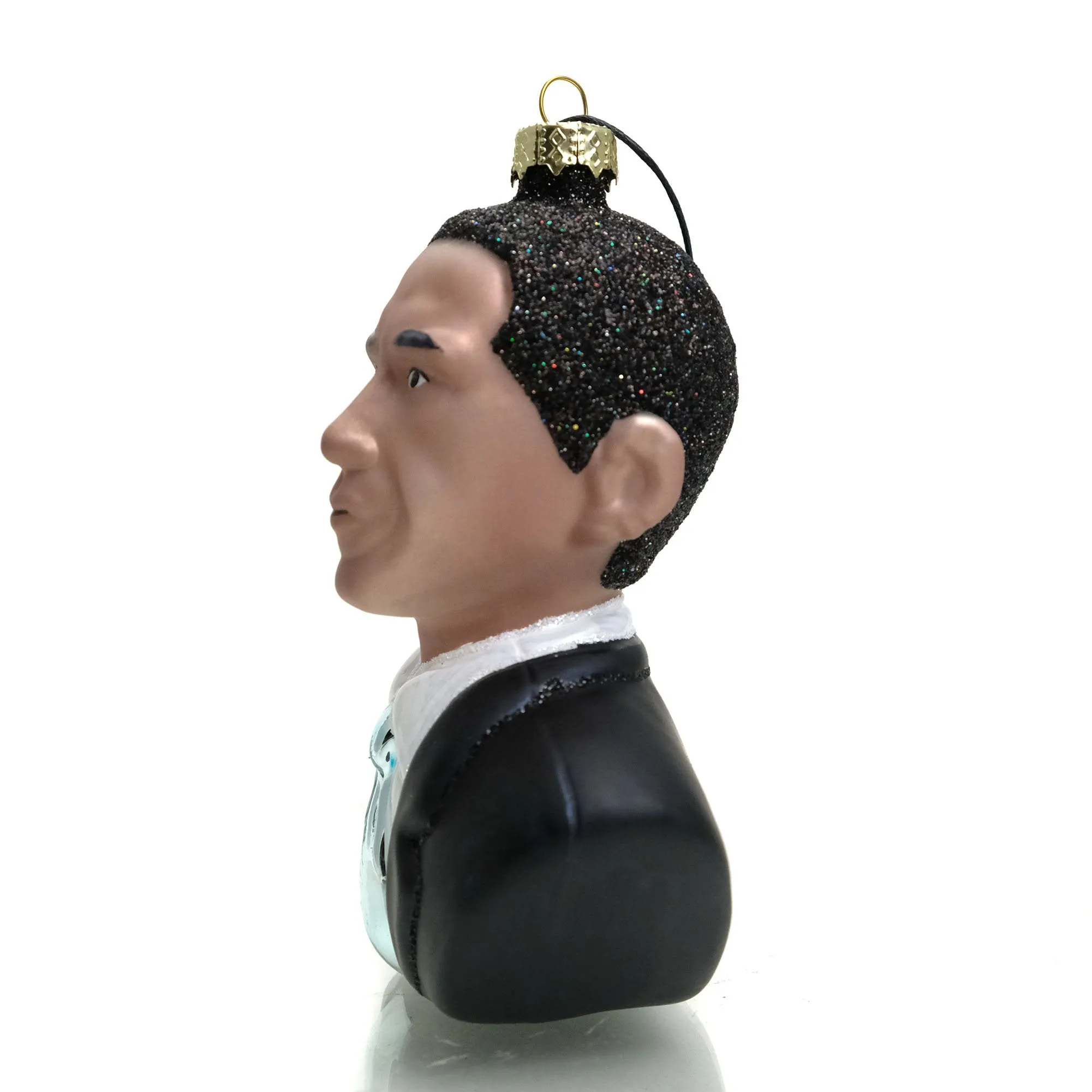 President Barack Obama Glass Ornament, Large - Image 2