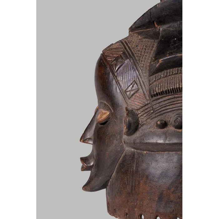 Bassa Sowei Helmet Mask, Liberia #983 - Image 10