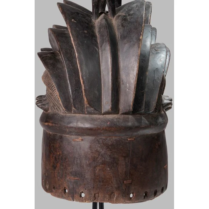 Bassa Sowei Helmet Mask, Liberia #983 - Image 12