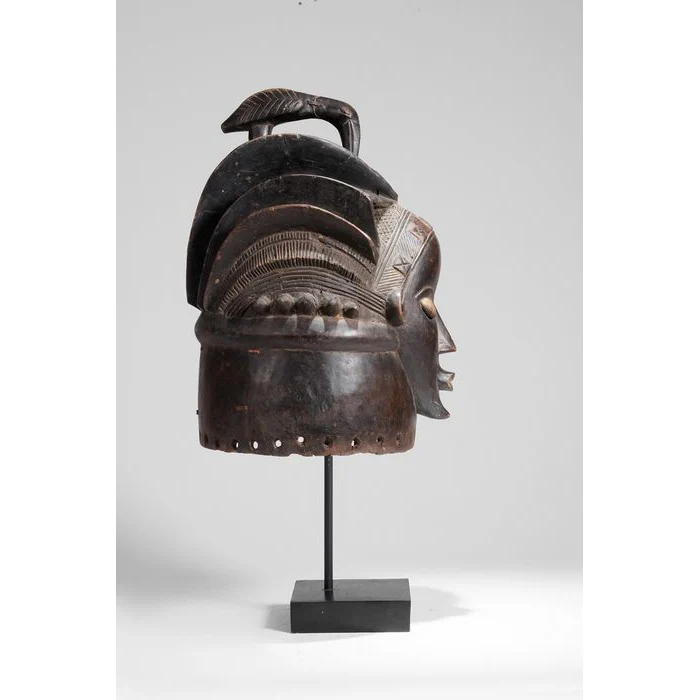 Bassa Sowei Helmet Mask, Liberia #983 - Image 4