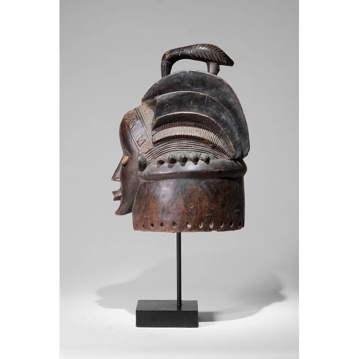 Bassa Sowei Helmet Mask, Liberia #983 - Image 5