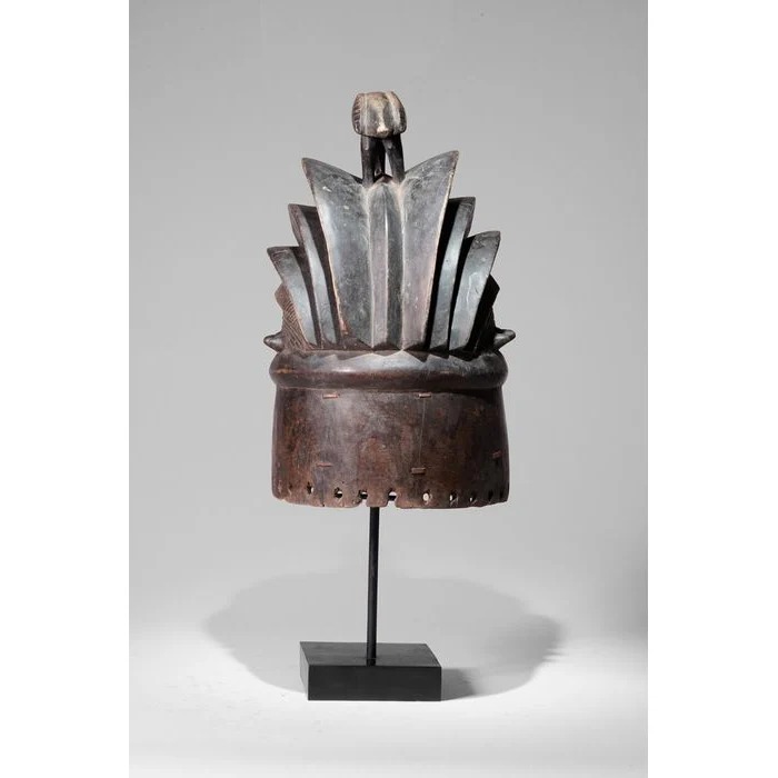 Bassa Sowei Helmet Mask, Liberia #983 - Image 6