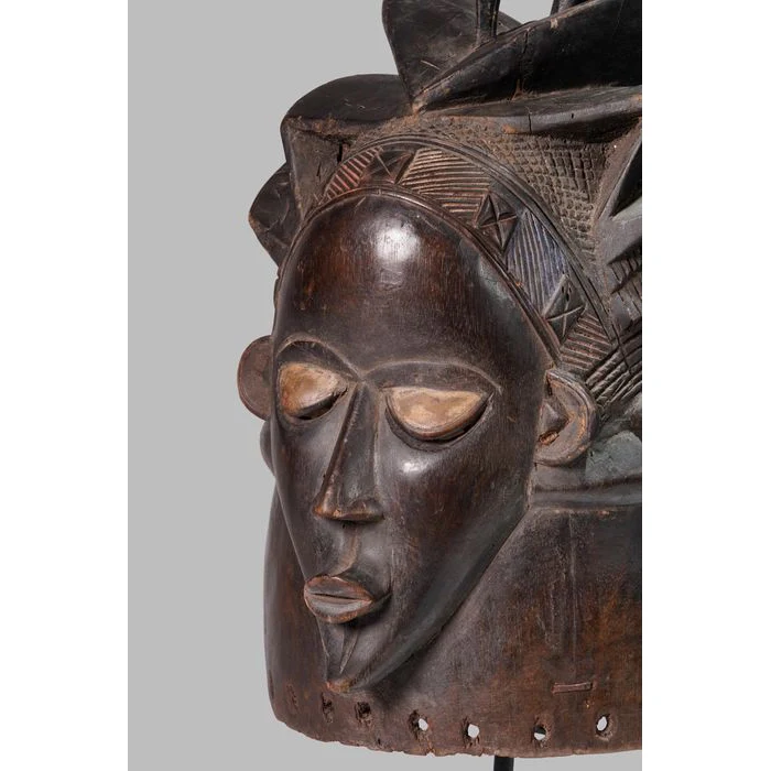 Bassa Sowei Helmet Mask, Liberia #983 - Image 7