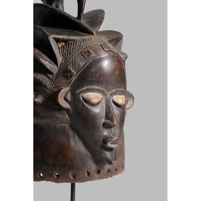 Bassa Sowei Helmet Mask, Liberia #983 - Image 9
