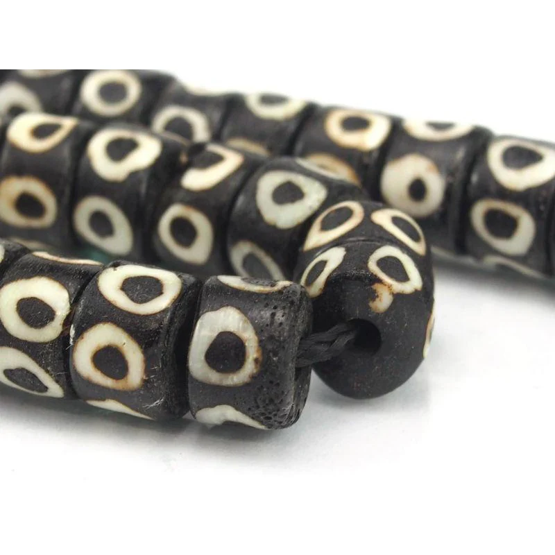 Batik Dye Bone Beads 1 - Image 4