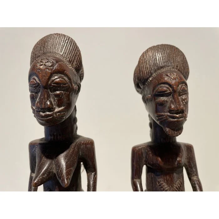 Baule Blolo Asye Usu Divination Figures / Pair , Côte d'Ivoire #883, #884 - Image 10