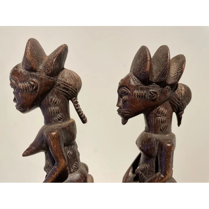 Baule Blolo Asye Usu Divination Figures / Pair , Côte d'Ivoire #883, #884 - Image 11