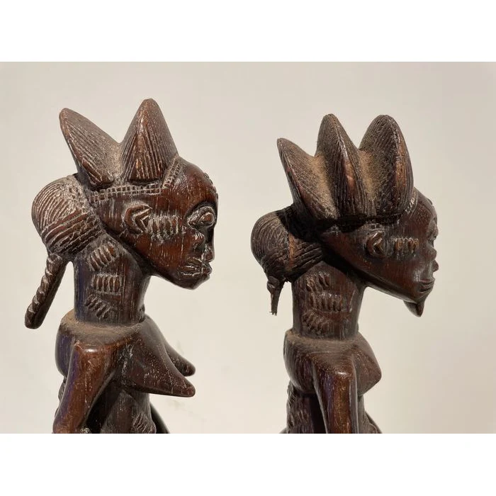 Baule Blolo Asye Usu Divination Figures / Pair , Côte d'Ivoire #883, #884 - Image 12