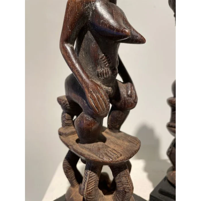 Baule Blolo Asye Usu Divination Figures / Pair , Côte d'Ivoire #883, #884 - Image 16