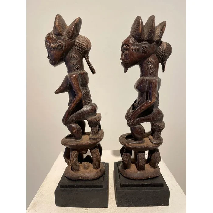 Baule Blolo Asye Usu Divination Figures / Pair , Côte d'Ivoire #883, #884 - Image 2