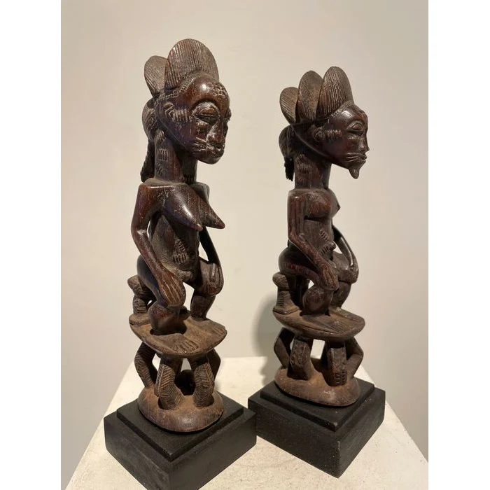 Baule Blolo Asye Usu Divination Figures / Pair , Côte d'Ivoire #883, #884 - Image 4