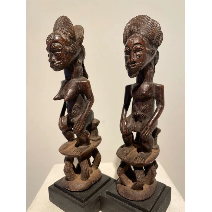 Baule Blolo Asye Usu Divination Figures / Pair , Côte d'Ivoire #883, #884 - Image 5