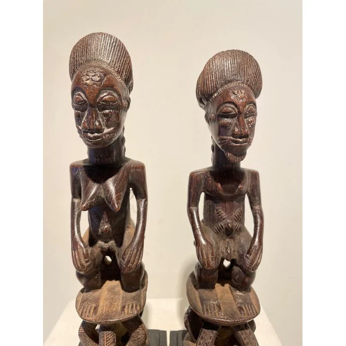 Baule Blolo Asye Usu Divination Figures / Pair , Côte d'Ivoire #883, #884 - Image 7