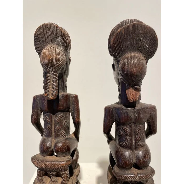 Baule Blolo Asye Usu Divination Figures / Pair , Côte d'Ivoire #883, #884 - Image 9