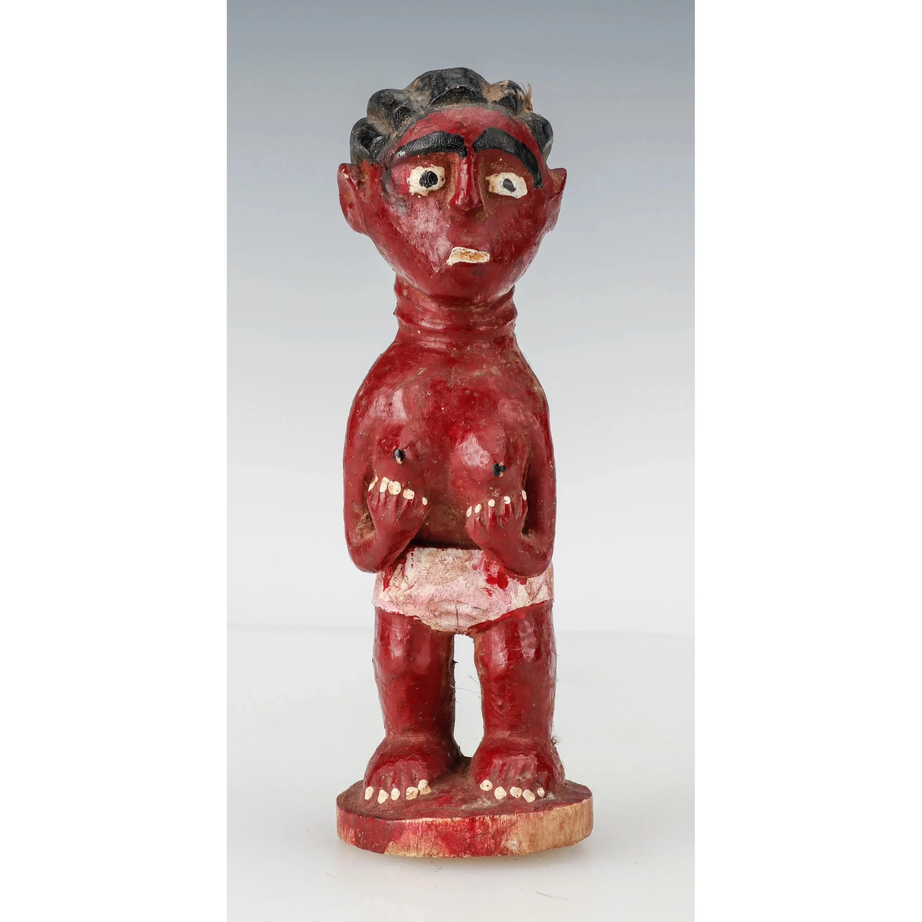 Baule Miniature Blolo Bla Spirit Wife Figure, Ivory Coast #1210 - Image 2