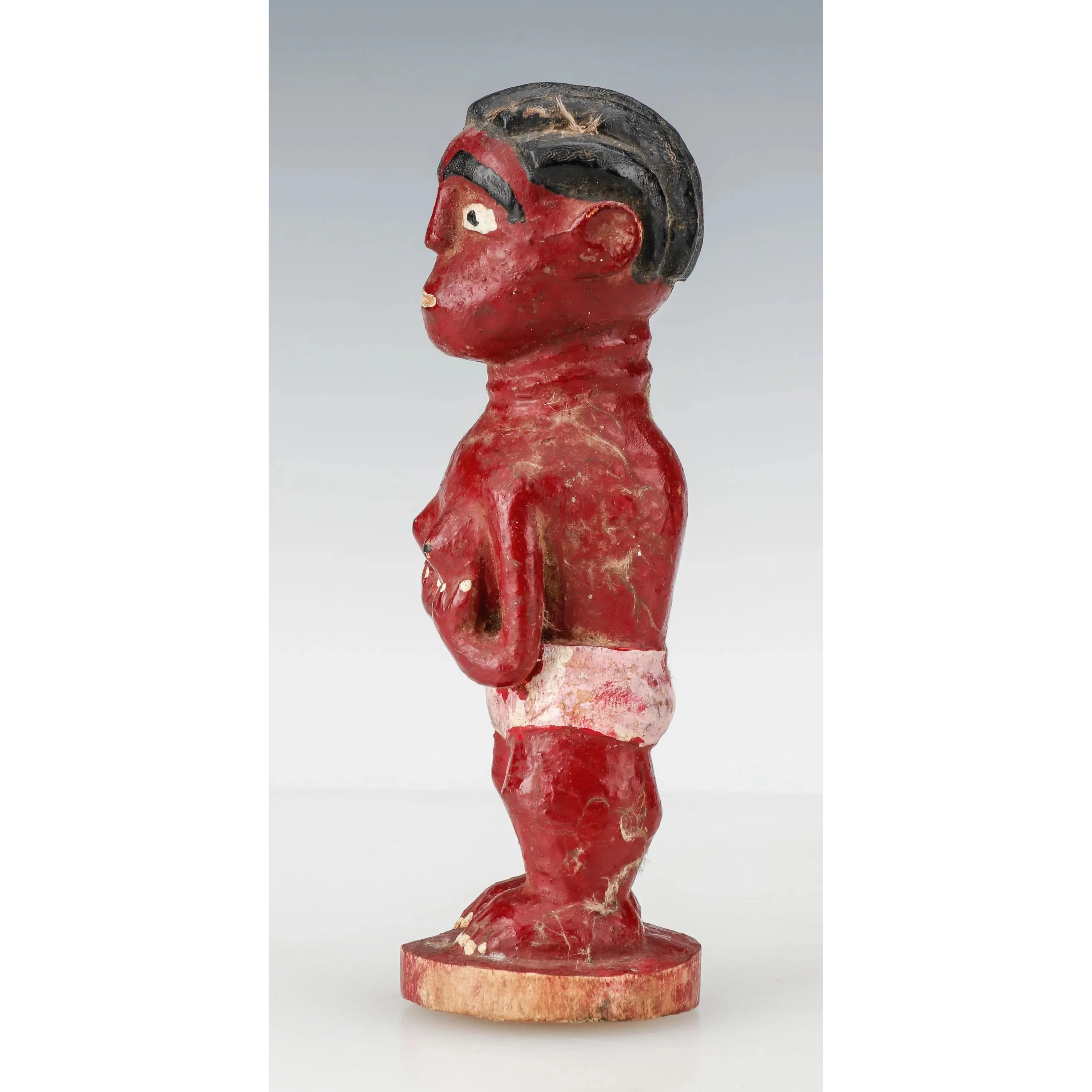 Baule Miniature Blolo Bla Spirit Wife Figure, Ivory Coast #1210 - Image 4