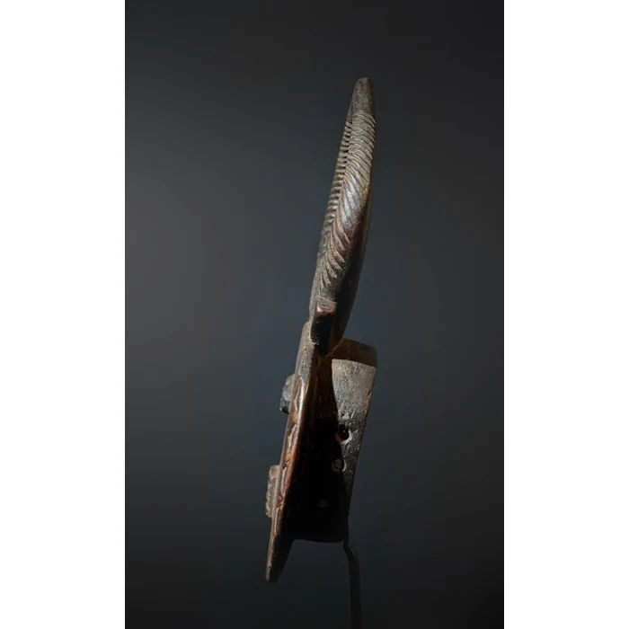 Baule Couple "Kple-Kple" Mask PAIR, Côte d'Ivoire #213, #214 - Image 10