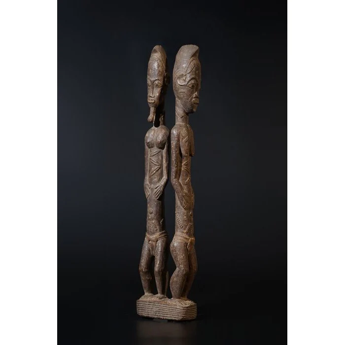 Baule Couple Divination Sculpture, Ivory Coast - Image 2