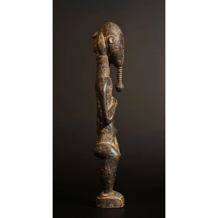 Baule Male Blolo Divination Figure, Côte d'Ivoire #788 - Image 4