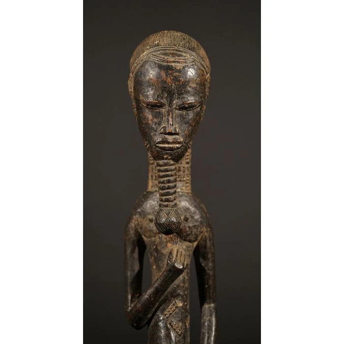 Baule Male Blolo Divination Figure, Côte d'Ivoire #788 - Image 8