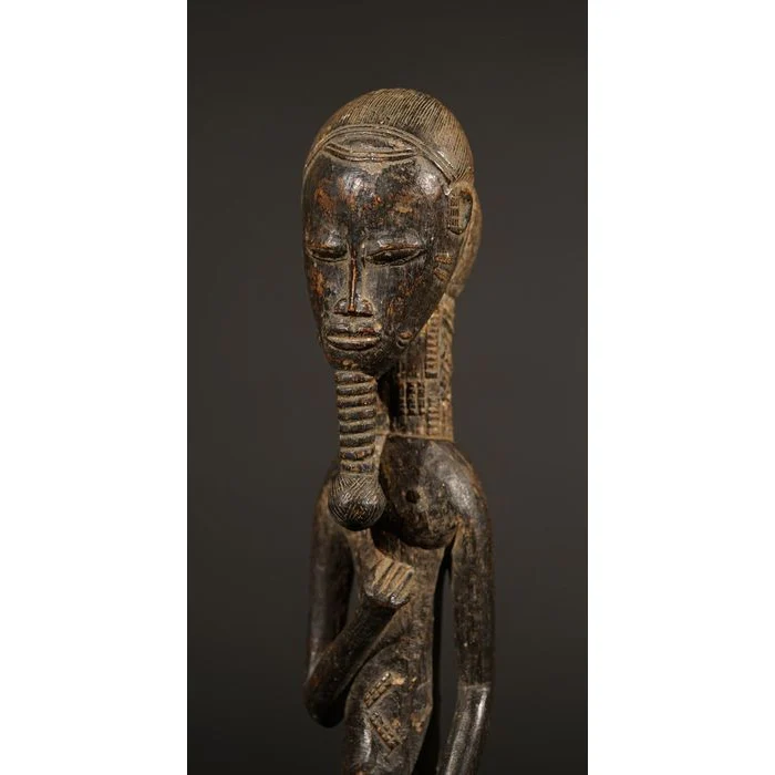 Baule Male Blolo Divination Figure, Côte d'Ivoire #788 - Image 9