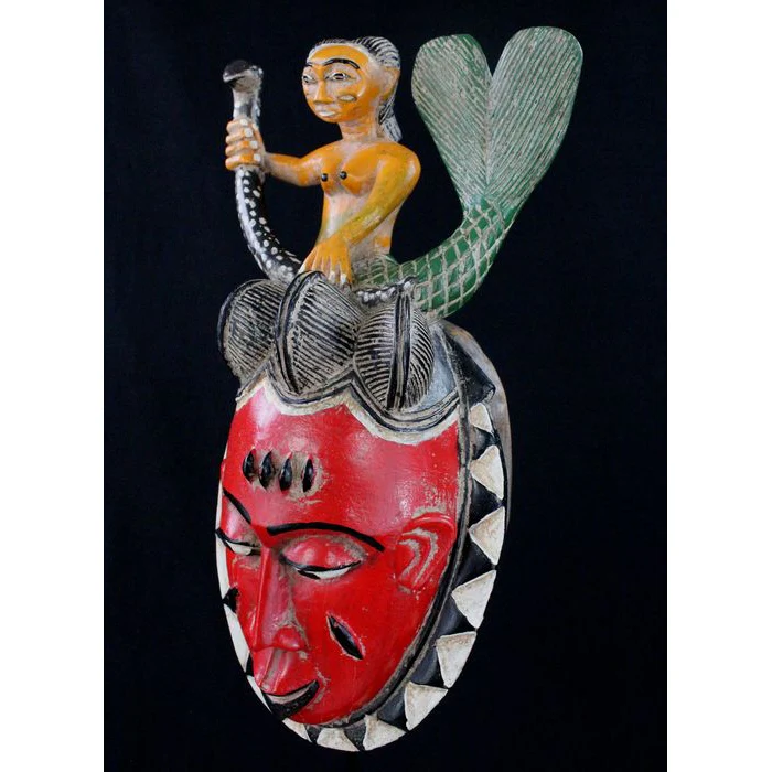 Baule Mami Wata Mask, Côte d'Ivoire #432 - Image 3
