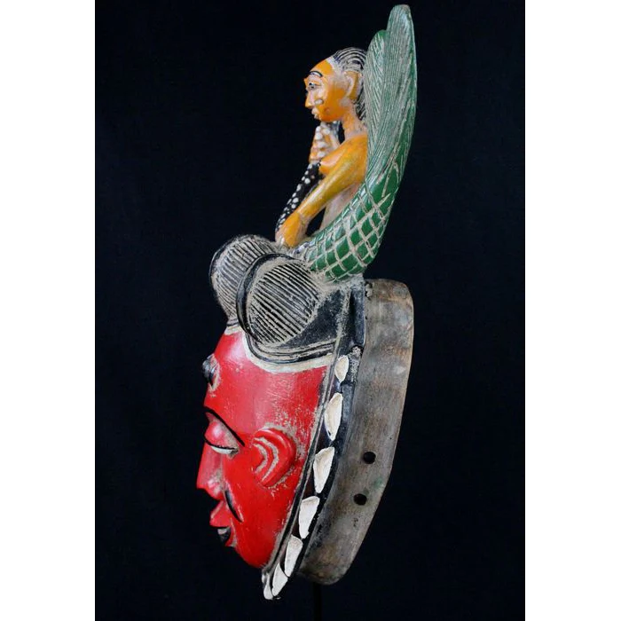 Baule Mami Wata Mask, Côte d'Ivoire #432 - Image 5
