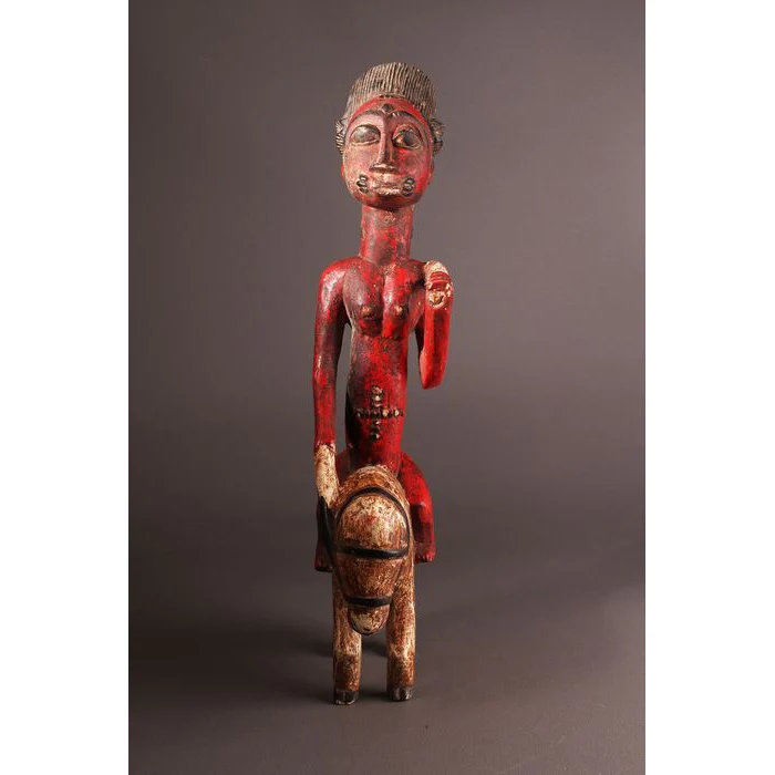Baule Horse Rider / Equestrian  Figure, Ivory Coast - Image 2