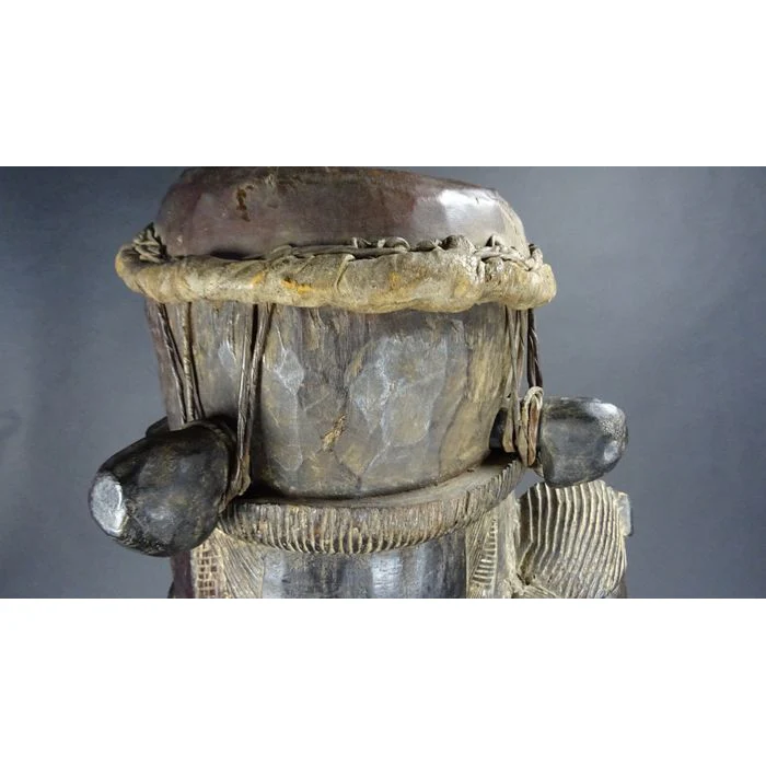 Baule Tam Tam Drum Large, Côte d'Ivoire - Image 12