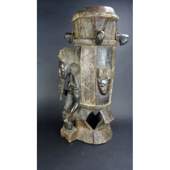 Baule Tam Tam Drum Large, Côte d'Ivoire - Image 4