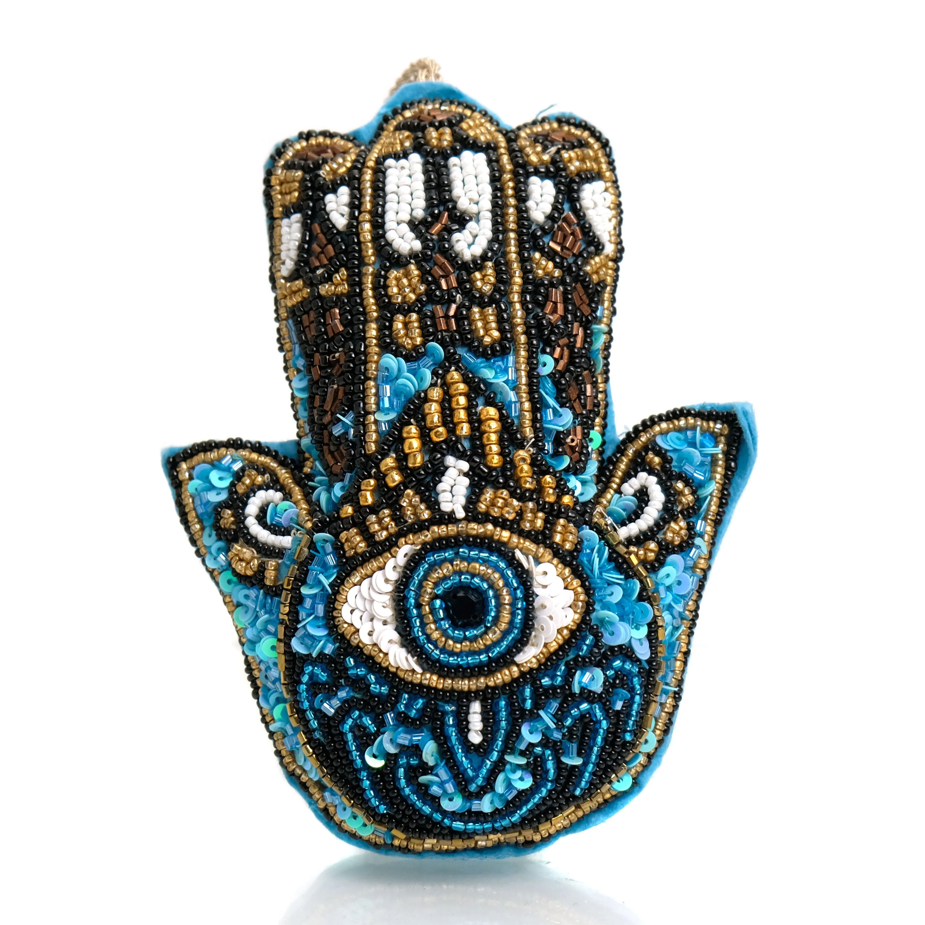 Beaded Hamsa Hand Ornament 50% OFF SALE - Image 7