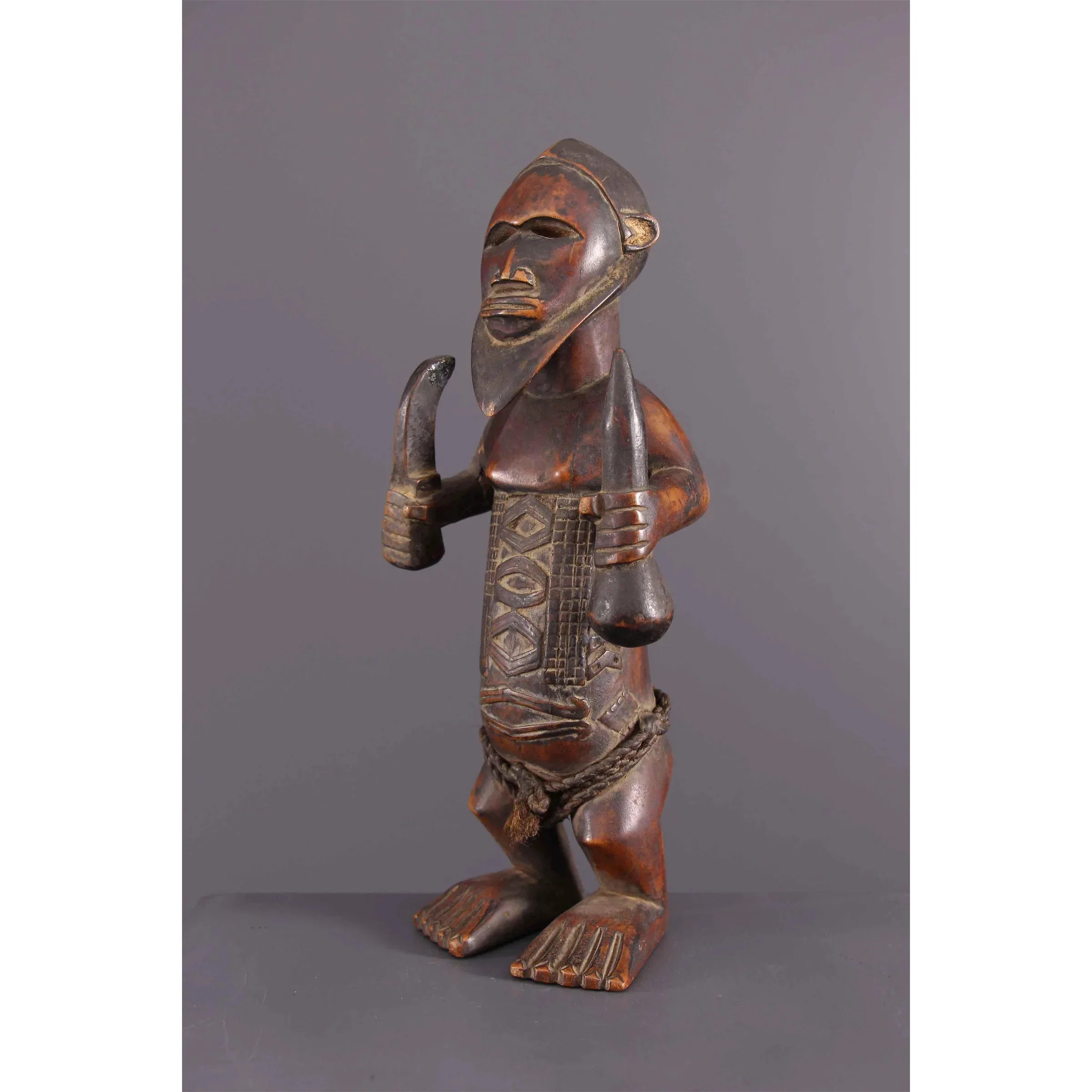 Bembe Ancestor Healer Statue, Congo #991 - Image 3