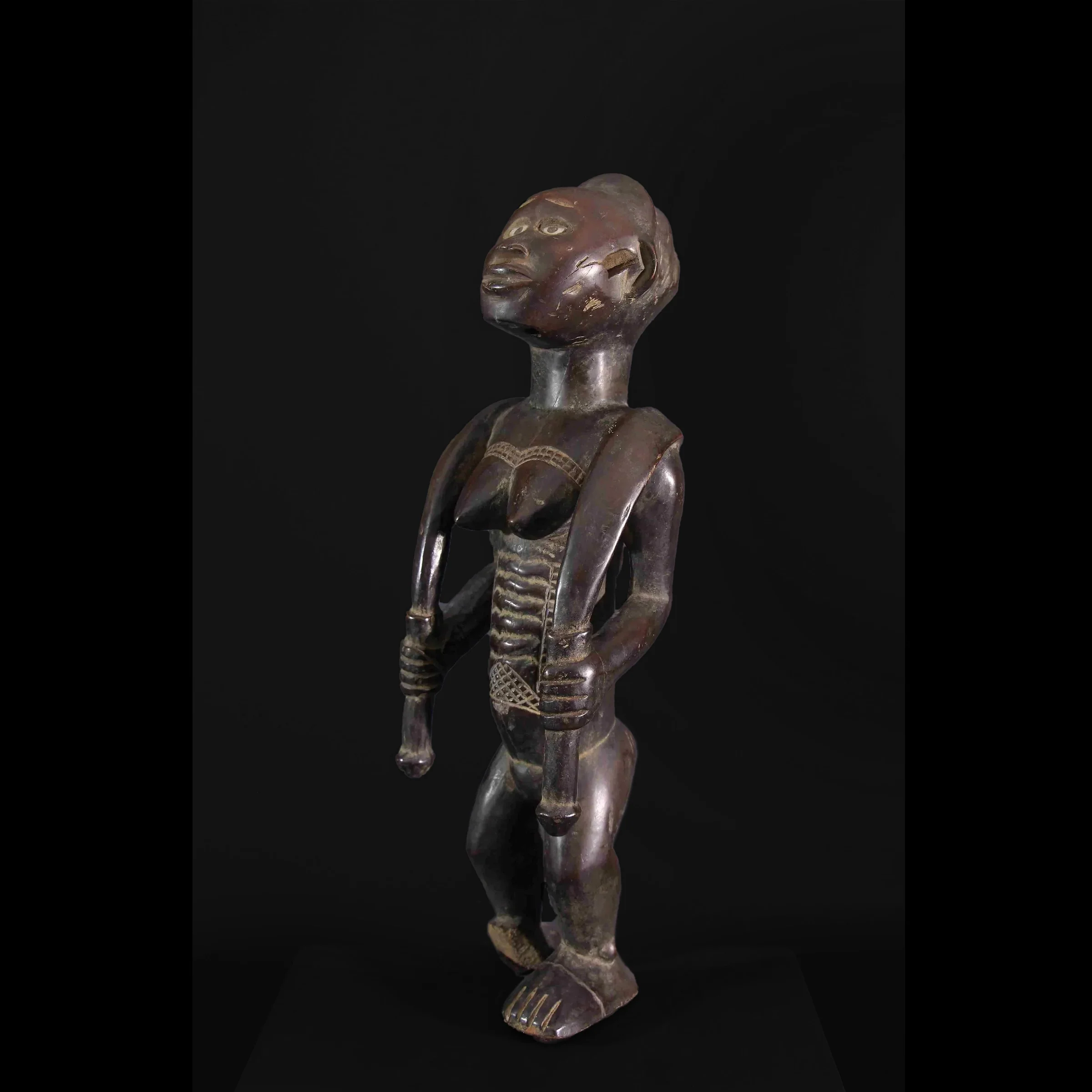 Bembe / Béembé Female Kitebi Power Figure, Democratic Republic of Congo #29 - Image 3