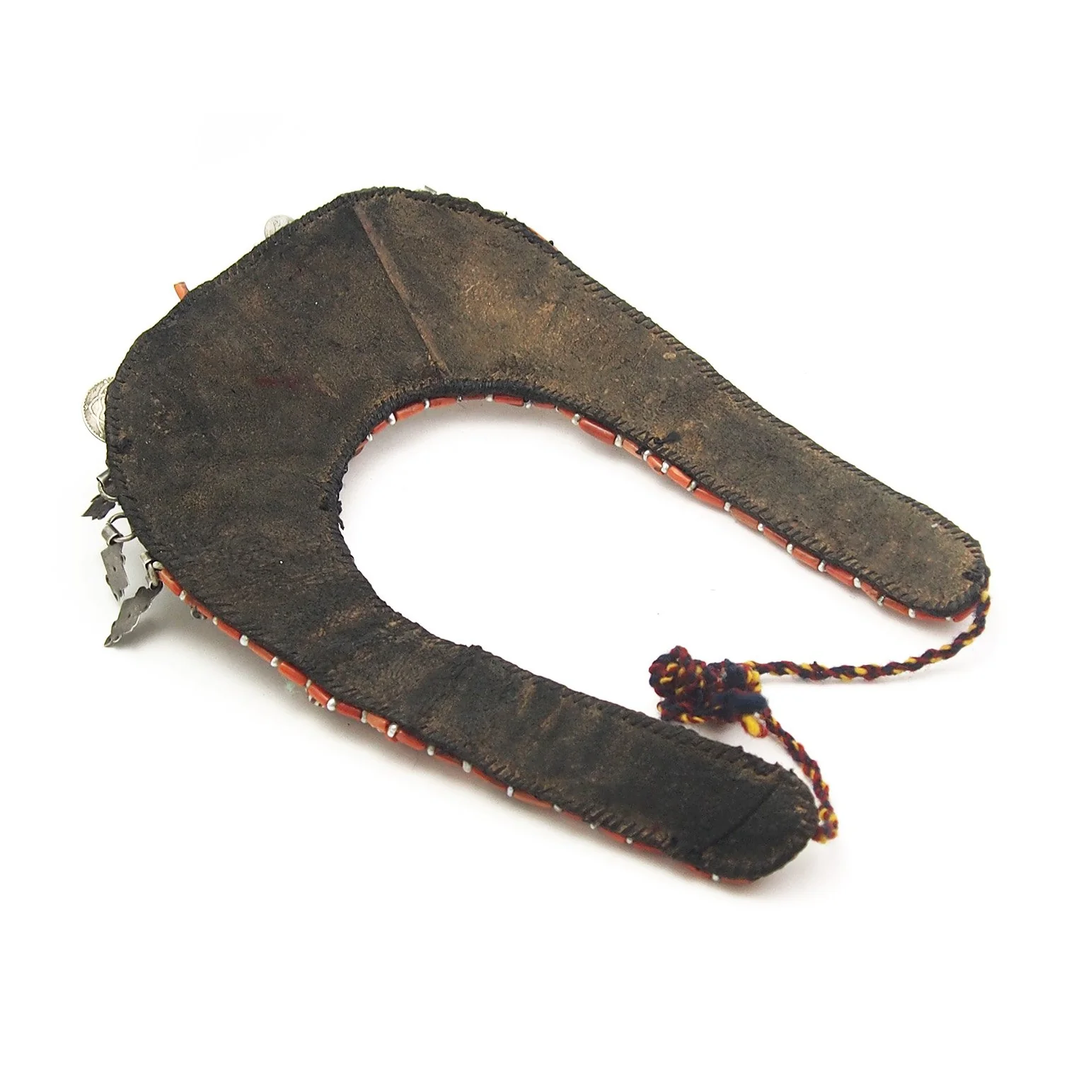 Berber Heirloom Coral/Silver Bib Necklace, A - Image 6