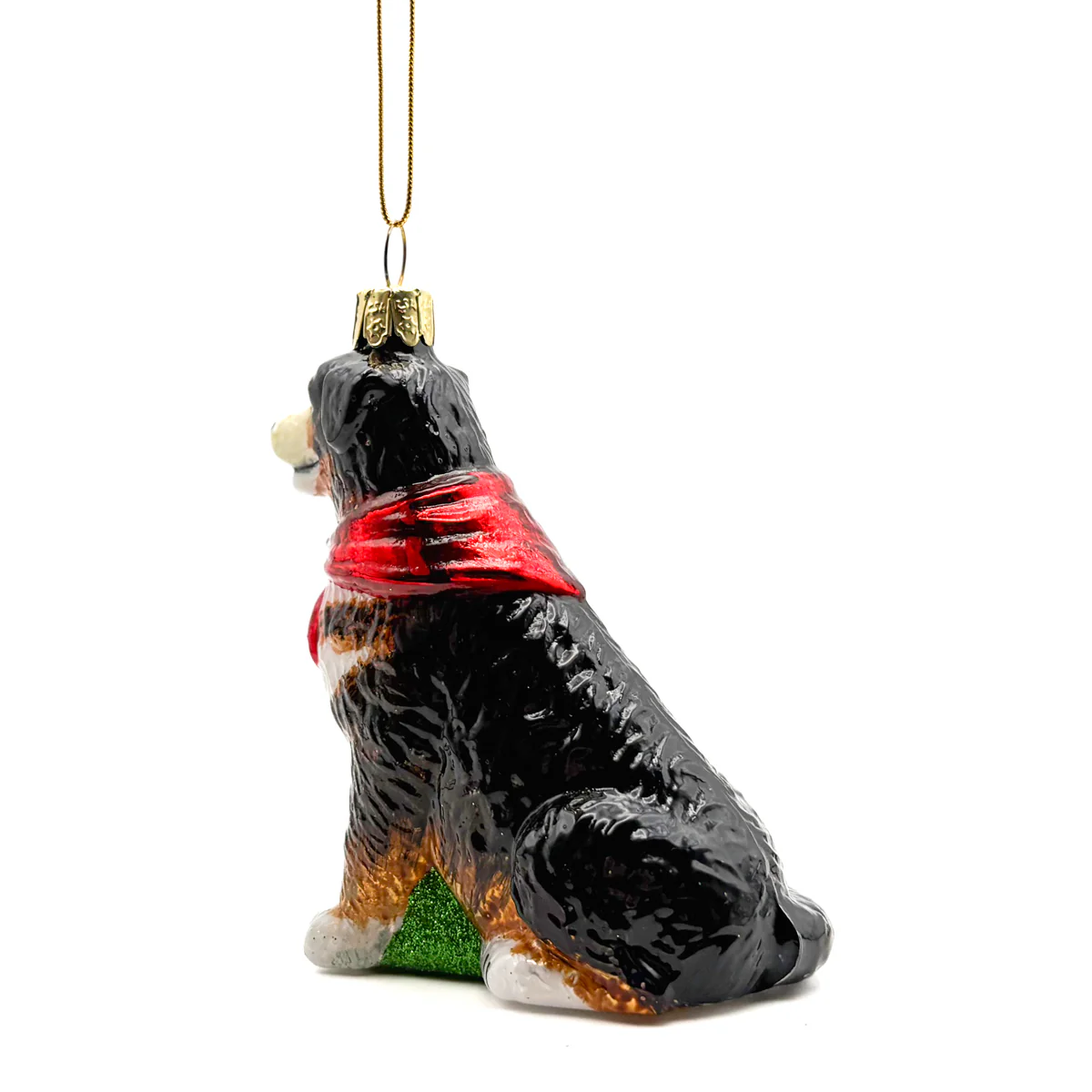 Bernese Mountain Dog Glass Ornament - Image 4