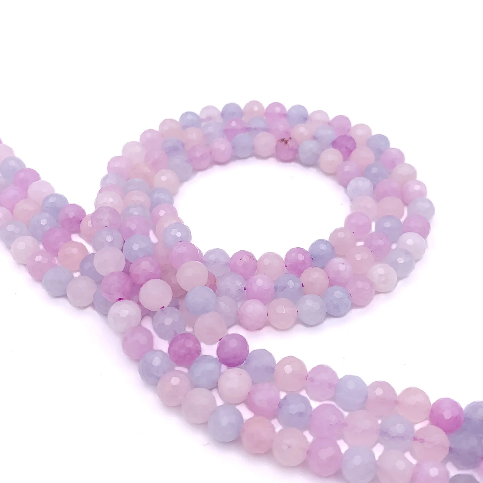 Beryl Mix 6mm Faceted Rounds Bead Strand - Image 6