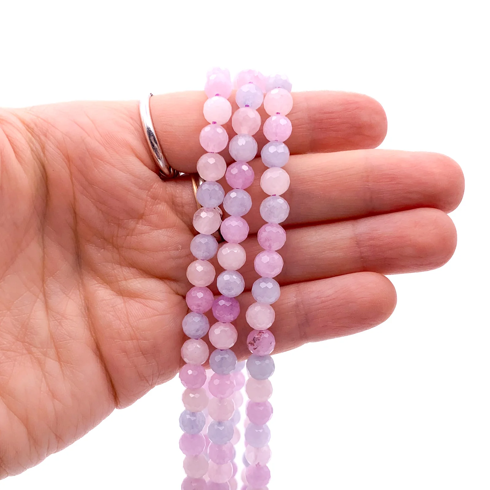 Beryl Mix 6mm Faceted Rounds Bead Strand - Image 9