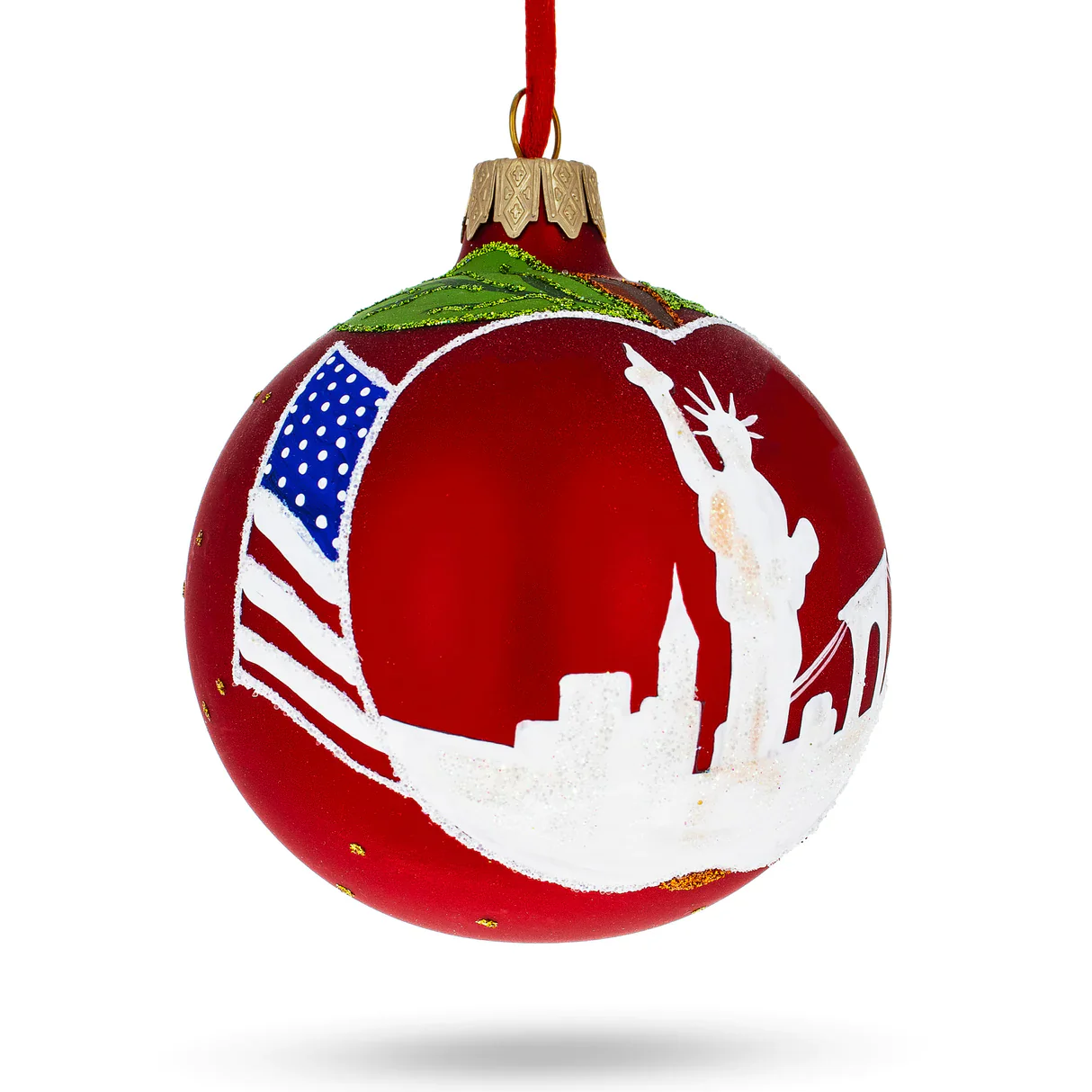 Big Apple Affection: I Love New York Ball Ornament PS - Image 3