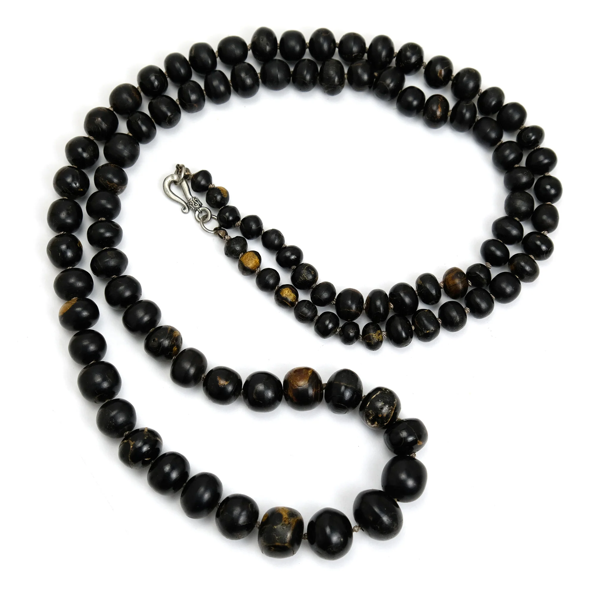 Black Coral Knotted Necklace - Image 2