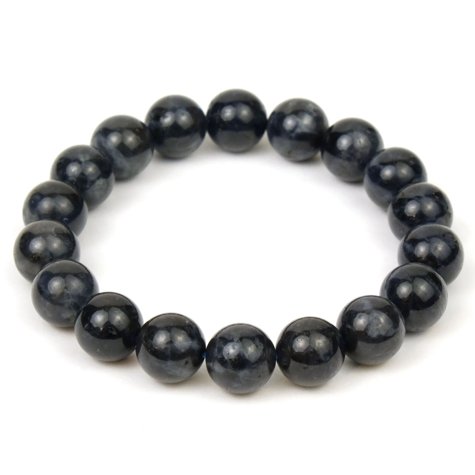Black Tanzanite Stretch Bracelet 11mm - Image 2