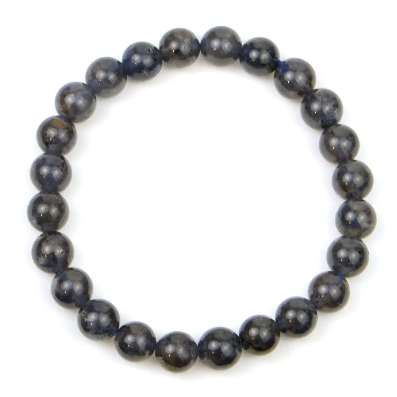 Black Tanzanite Stretch Bracelet 7mm - Image 3