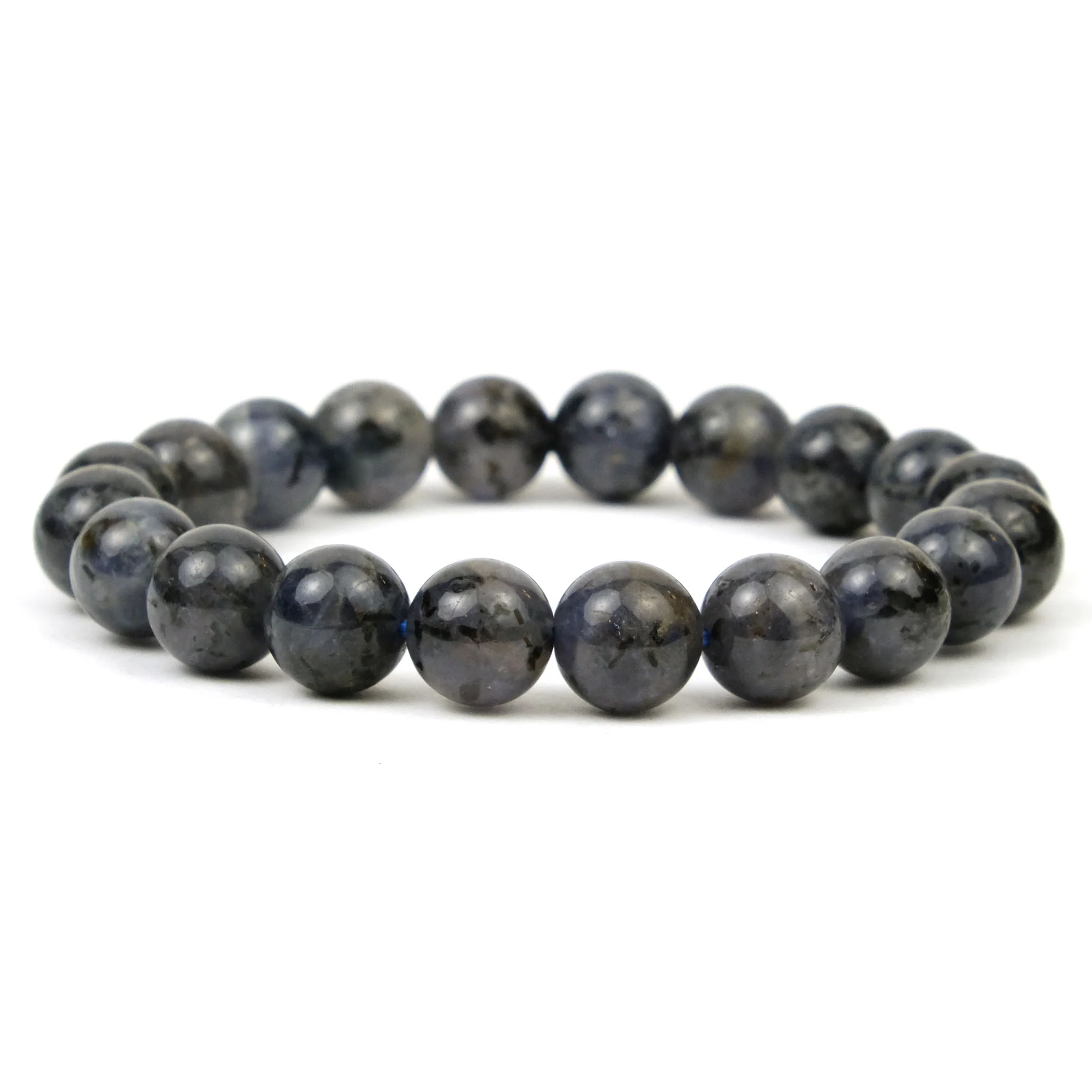 Black Tanzanite Stretch Bracelet 9mm - Image 2