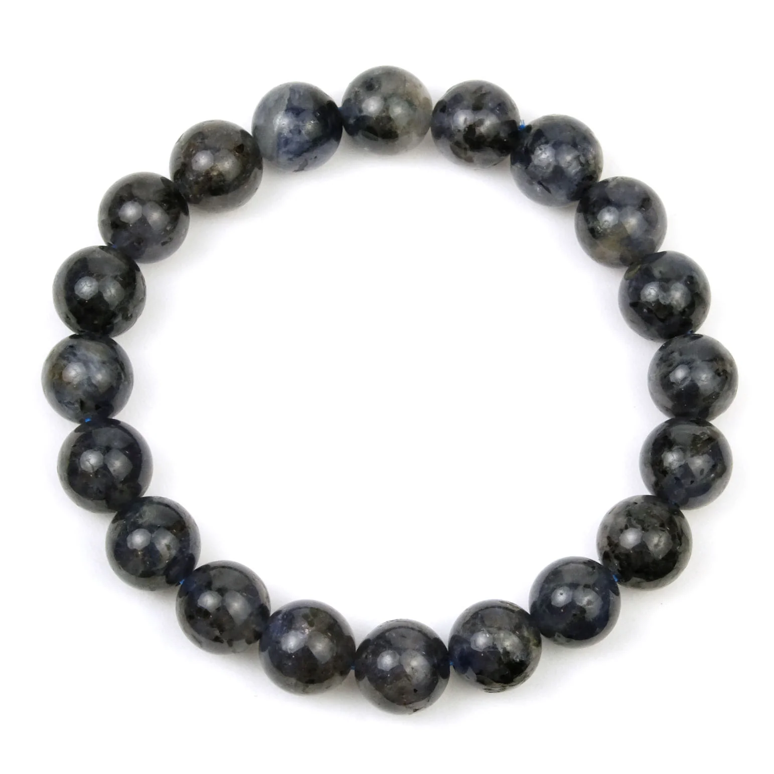 Black Tanzanite Stretch Bracelet 9mm - Image 3