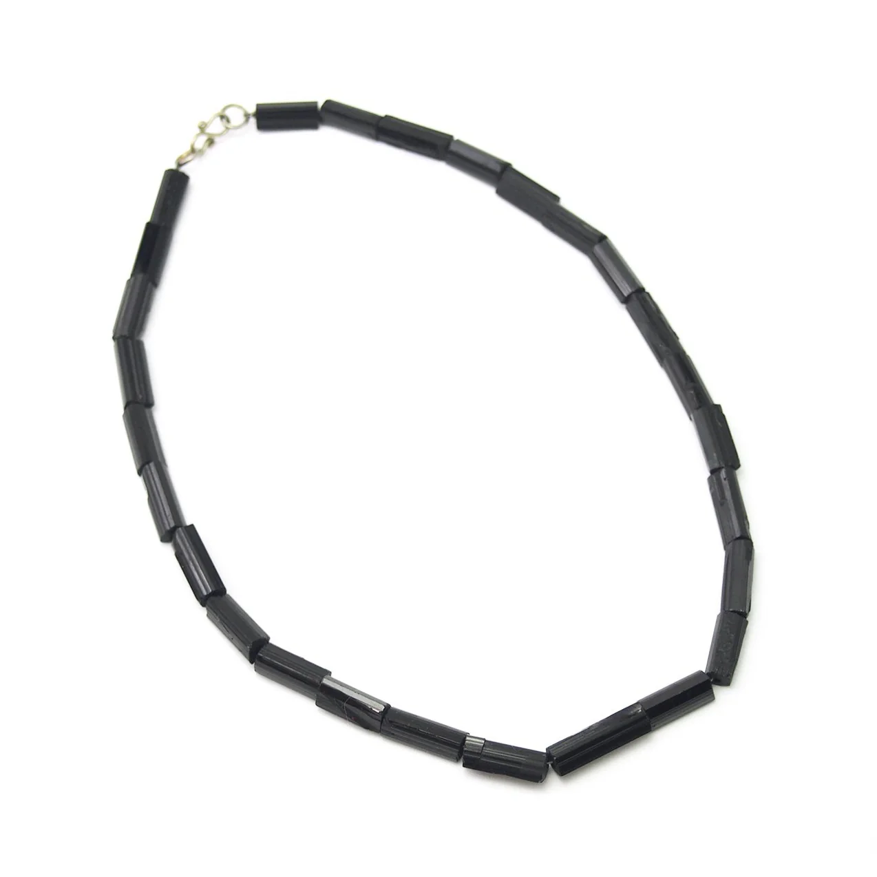 Black Tourmaline Natural Column Strand - Image 2
