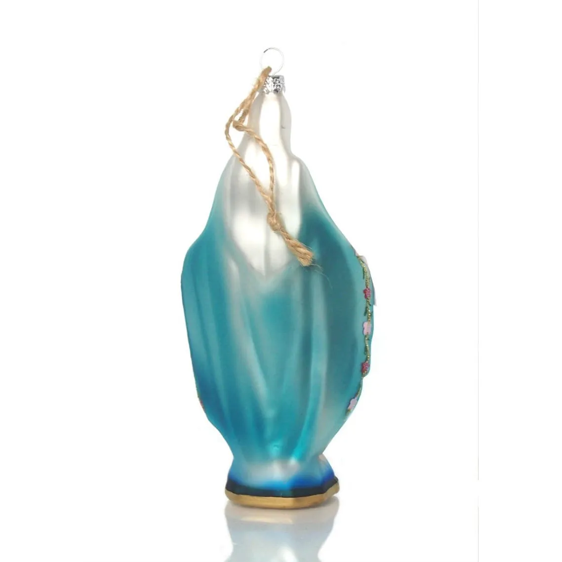 Blessed Mary Peace On Earth Glass Ornament - Image 3