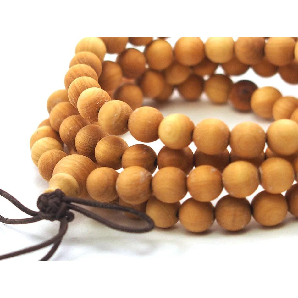 Blonde Sandalwood 6mm Mala from Southwest Australia - Image 2