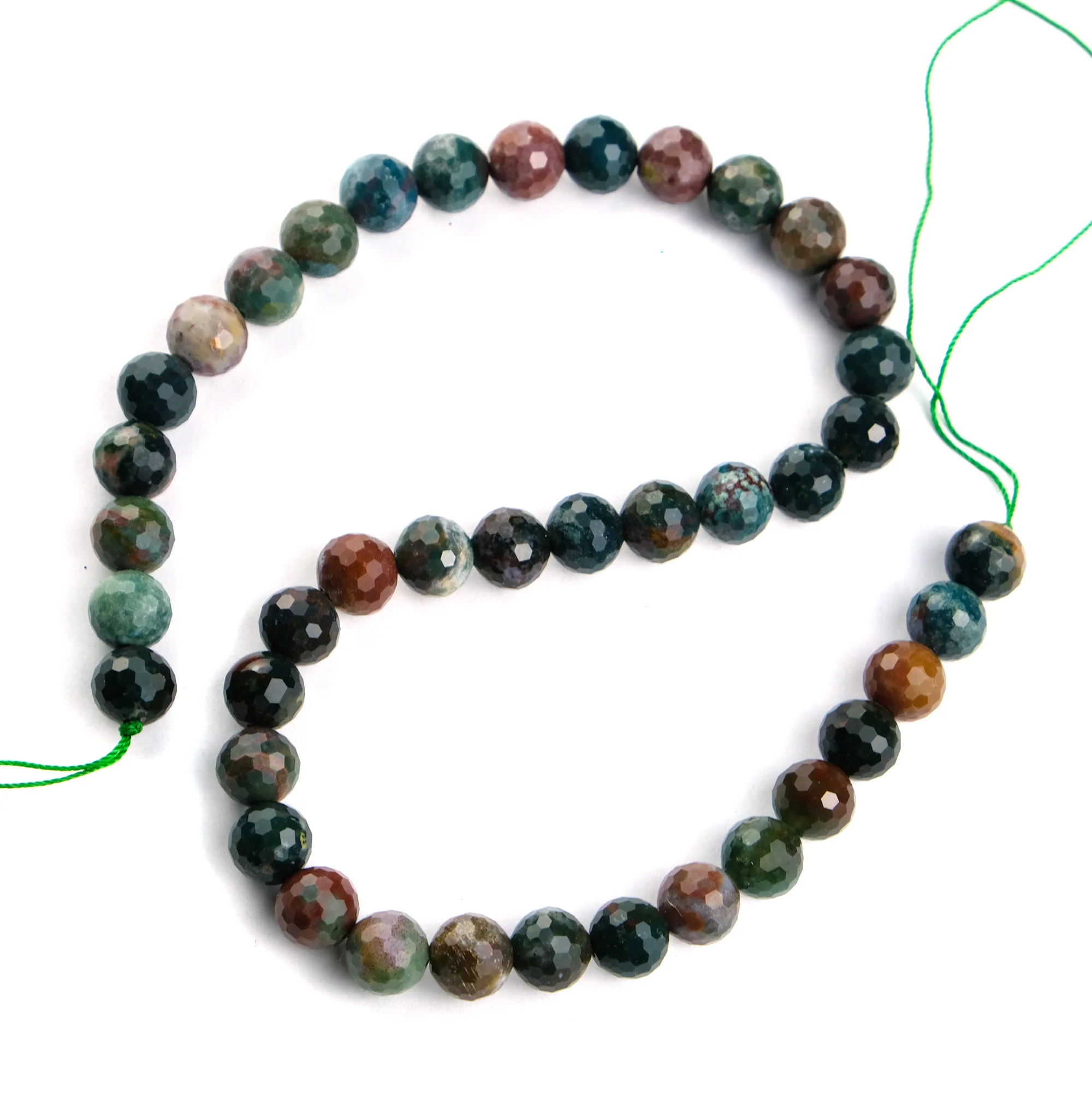 Bloodstone Faceted Rounds 10mm Strand - Image 2