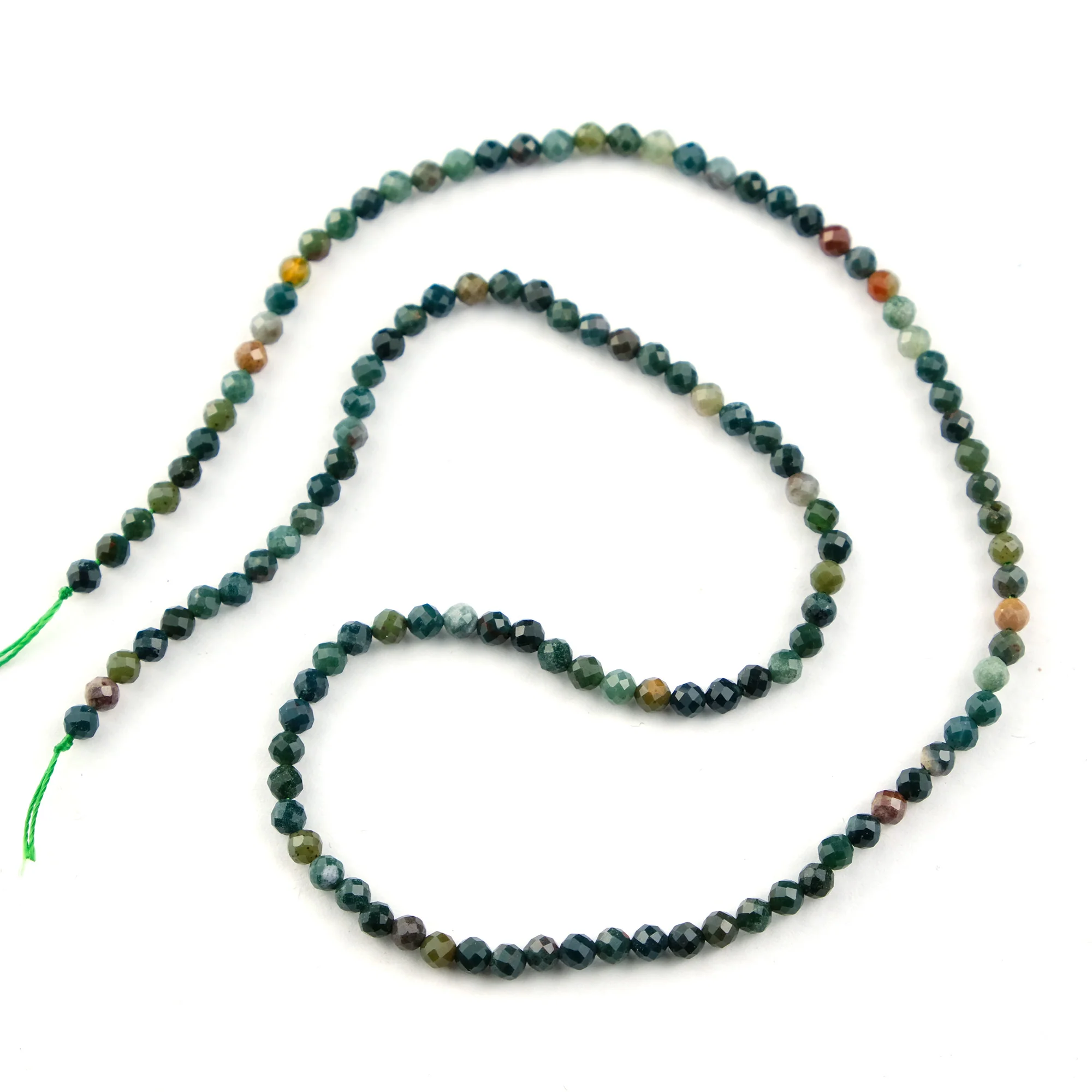 Bloodstone India Faceted Rounds 3mm Strand - Image 2