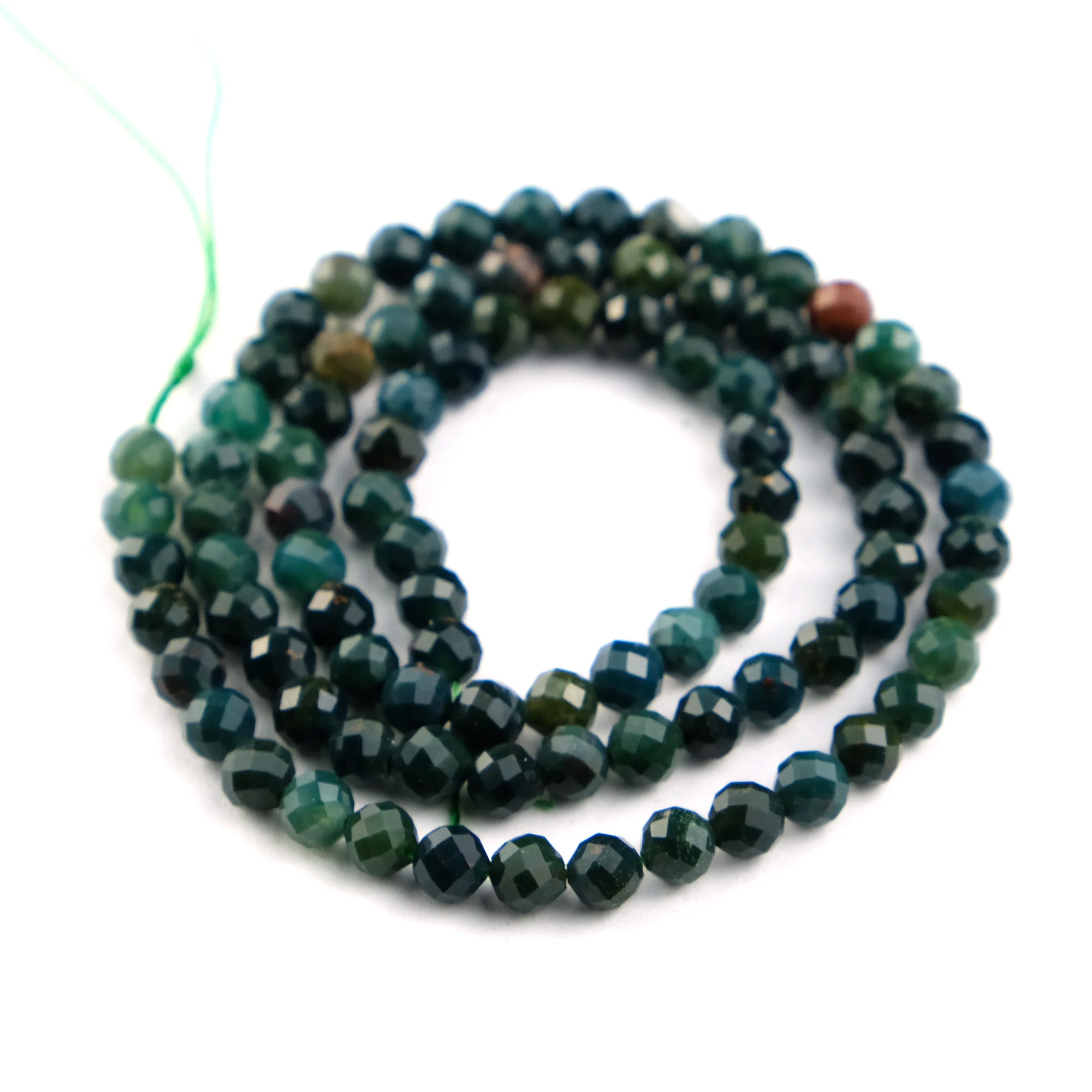 Bloodstone Faceted Rounds 4mm Strand - Image 2