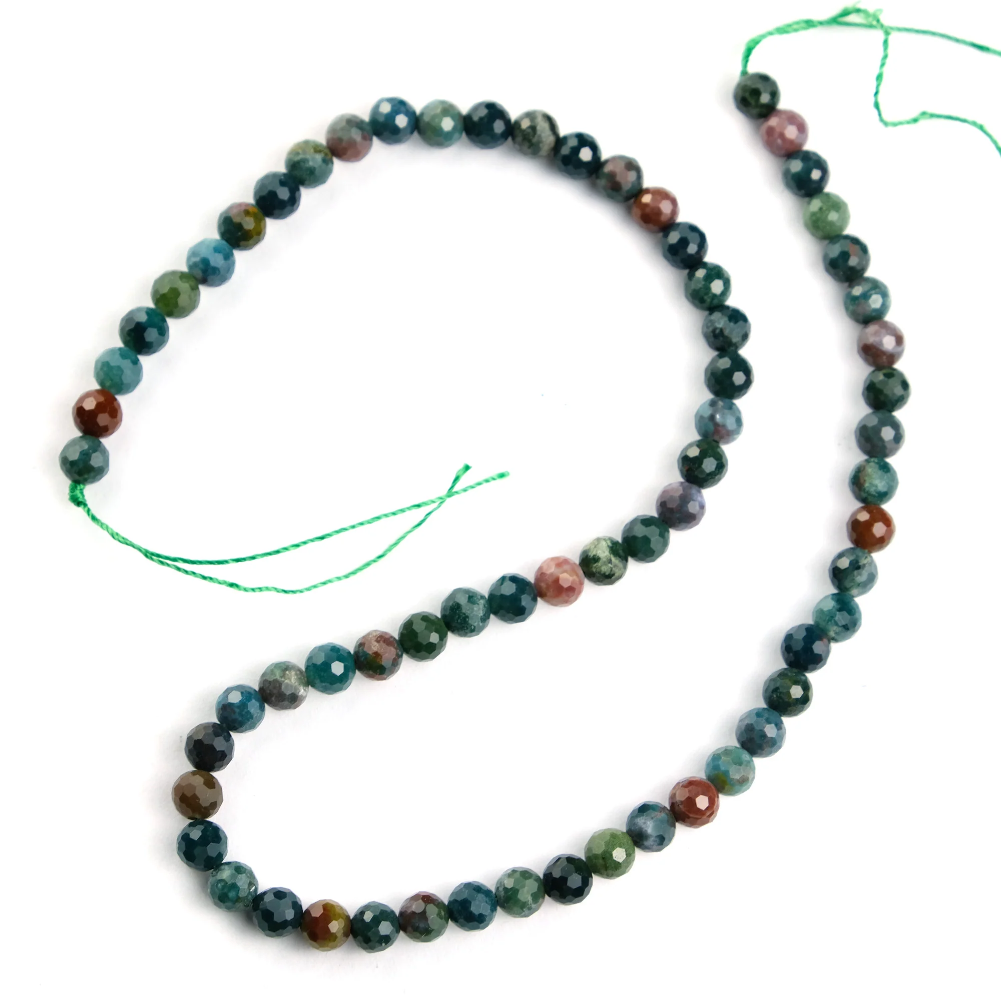 Bloodstone Faceted Rounds 6mm Strand - Image 2